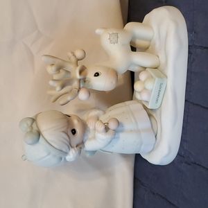 Precious Moments Merry Christmas Deer Figurine